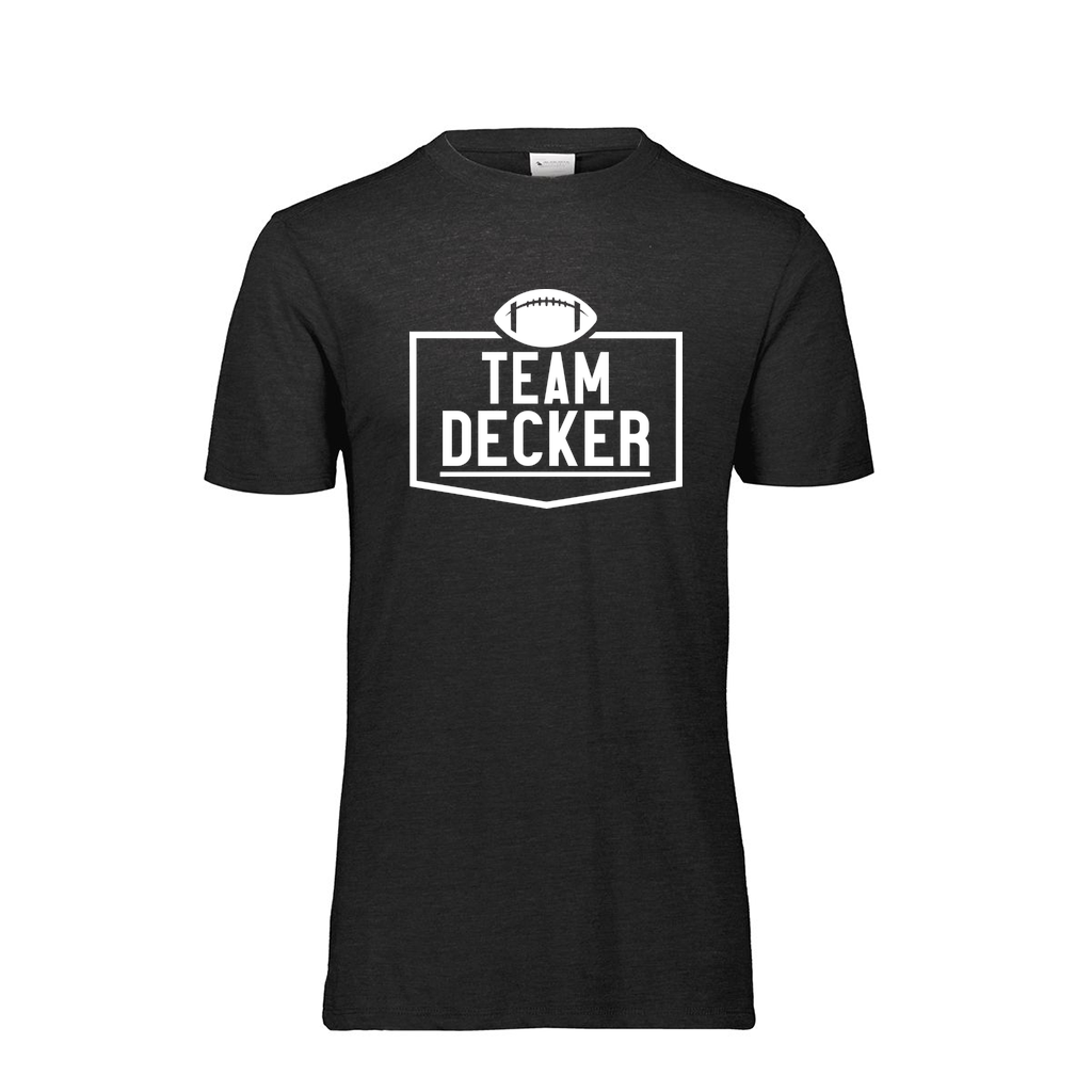 [FTSCUBBK-AS-LOGO1] Decker Adult Tri-Blend T-Shirt - Short Sleeve (Black, Adult S, Logo 1)