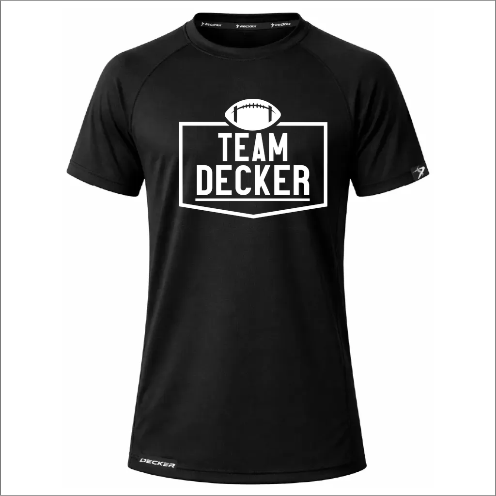 [FTSCPTBK-YXS-LOGO1] NEW Decker Performance T-Shirt (Black, Youth XS, Logo 1)